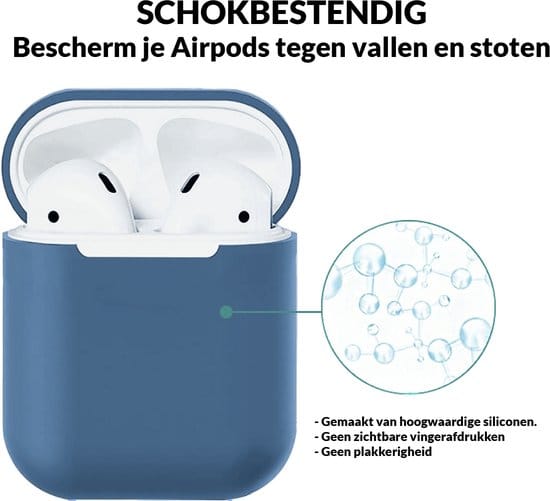AirPods hoesje geschikt voor bedraad opladen