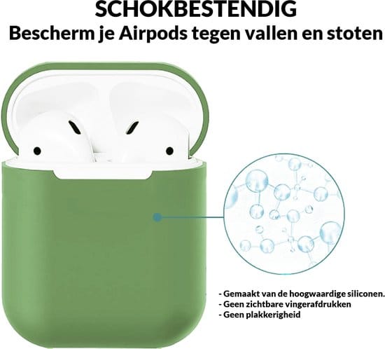 Detail van siliconen airpods hoesje