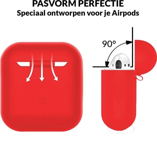Detail van siliconen airpods hoesje