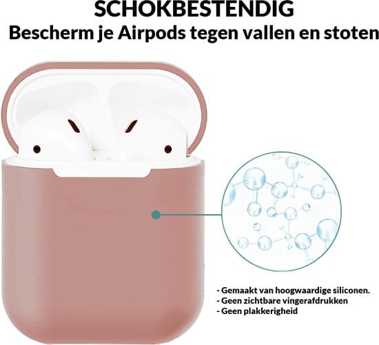 Detail van siliconen airpods hoesje