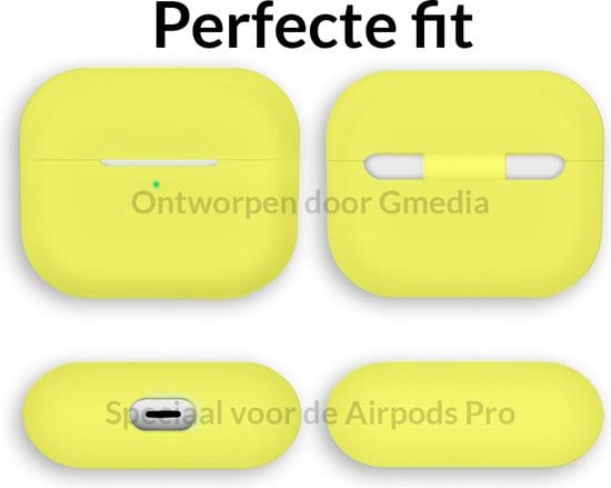 AirPods Pro hoesje geel – siliconen beschermende case
