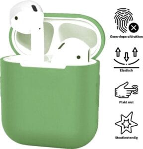 Groen siliconen hoesje voor Apple AirPods