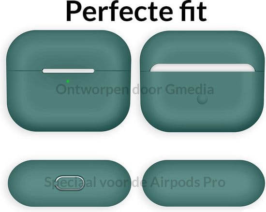 AirPods Pro hoesje legergroen – siliconen beschermhoes voor Apple