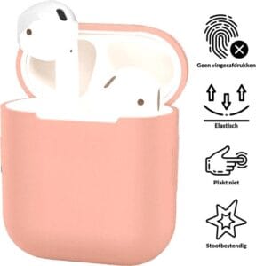 Roze siliconen hoesje voor Apple AirPods