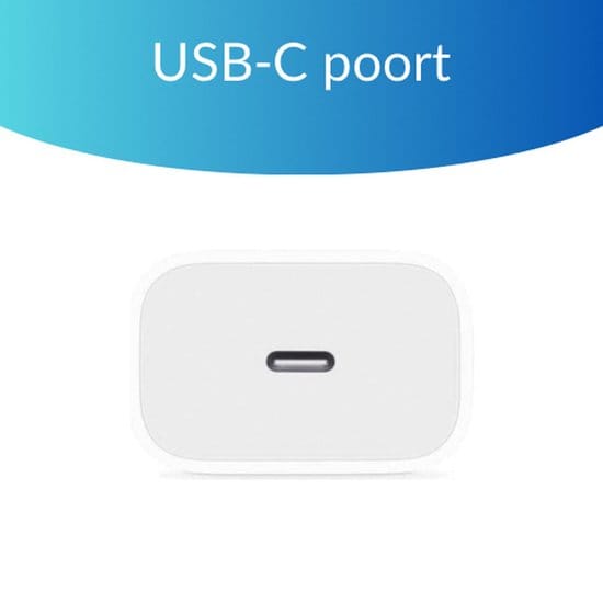 Adapie Duo-Pack USB-C snellader 20W – universele oplader stekker – wit