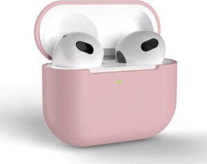 AirPods hoesje roze AirPods 3 siliconen vooraanzicht