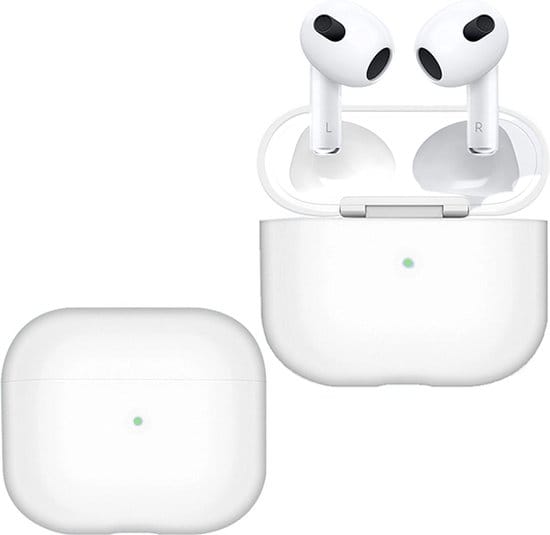 Detail van AirPods hoesje wit AirPods 3 siliconen