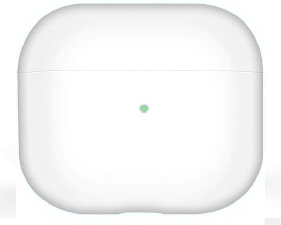 Hoesje voor Apple AirPods 3 – Wit – Siliconen beschermende case