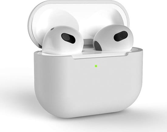 AirPods hoesje wit AirPods 3 siliconen vooraanzicht