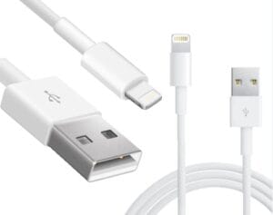 Lightning aansluiting van USB A kabel