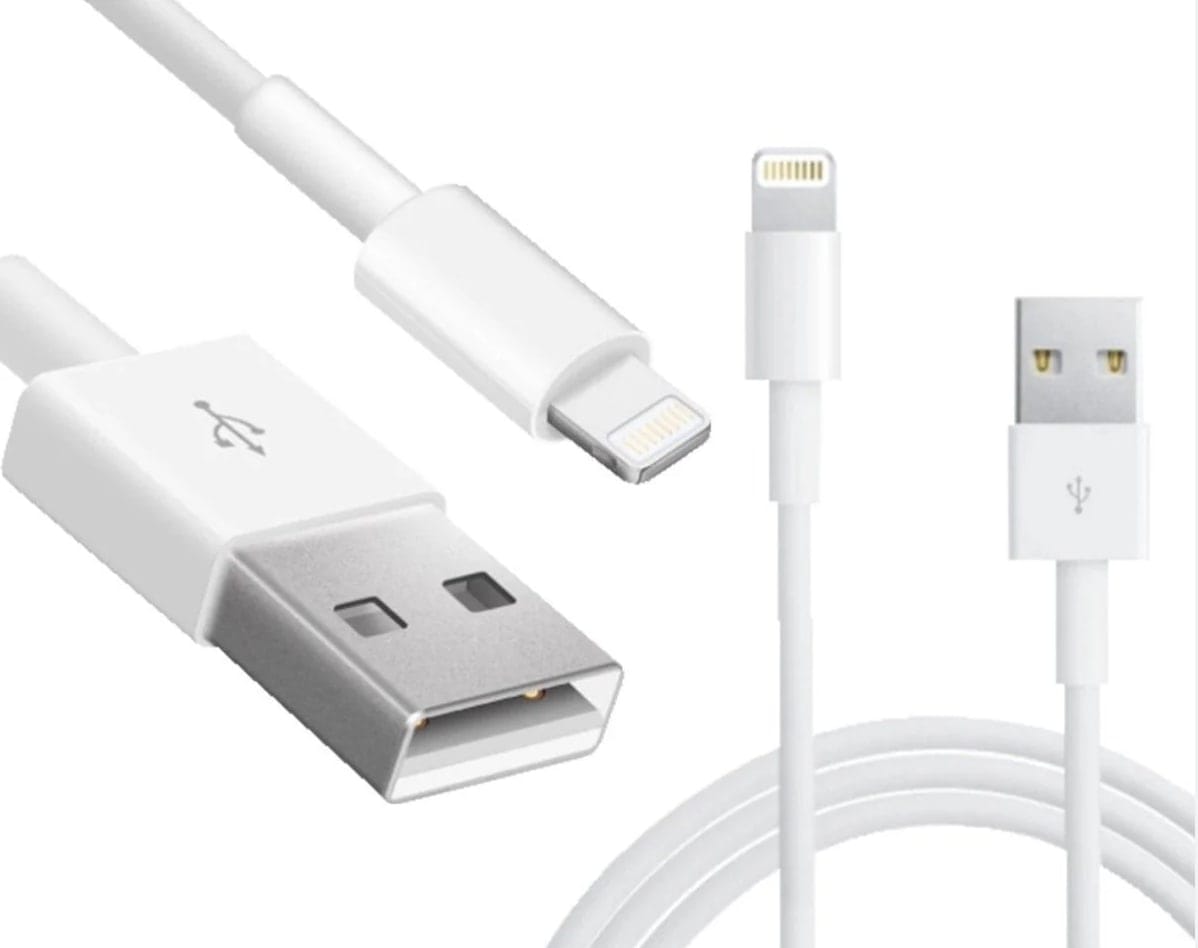 INFY – USB-A naar Lightning Kabel – 1 Meter Oplaadkabel – geschikt voor iPhone – 14 / 13 / 12 / 12 PRO / 12 PRO MAX / 11/ 11 PRO (MAX) / XS / XR/ X / iPhone 8 / 8 Plus/ iPhone SE/ 6 / 5 / 5SE – premium kwaliteit – Oplaadkabel – wit