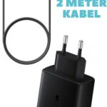 USB C adapter 45W met 2m kabel vooraanzicht