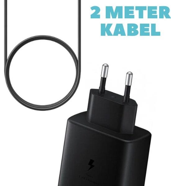 USB C adapter 45W met 2m kabel vooraanzicht