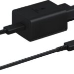USB C adapter 45W met kabel vooraanzicht