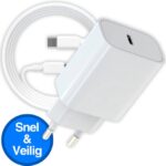 USB C Snellader 20W inclusief laadkabel – snelle en veilige oplader voor USB-C apparaten